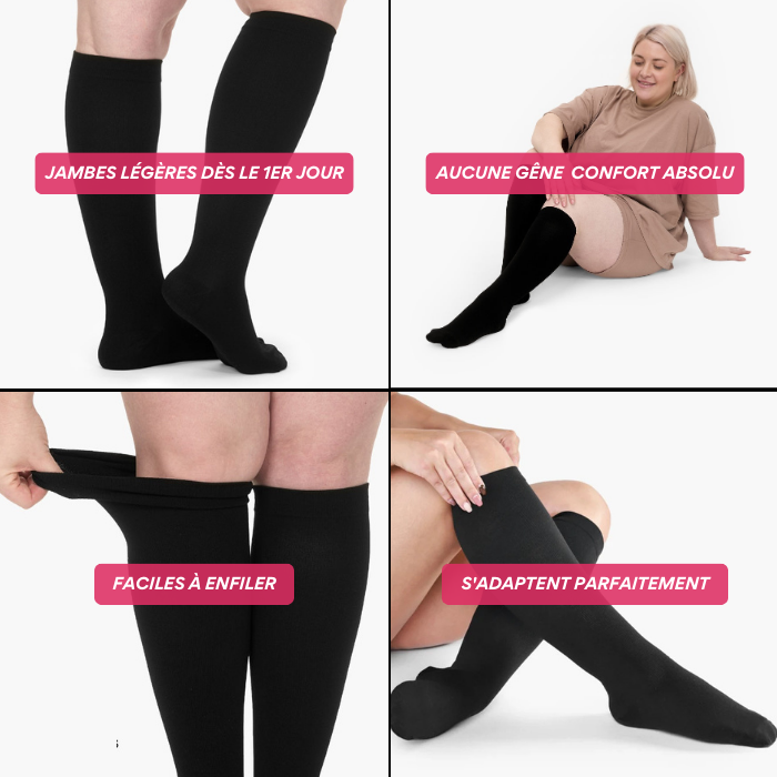 Chaussettes de contention – Soulagez vos jambes sans effort