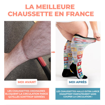 Pack de 6 paires de chaussettes confortables tout motif