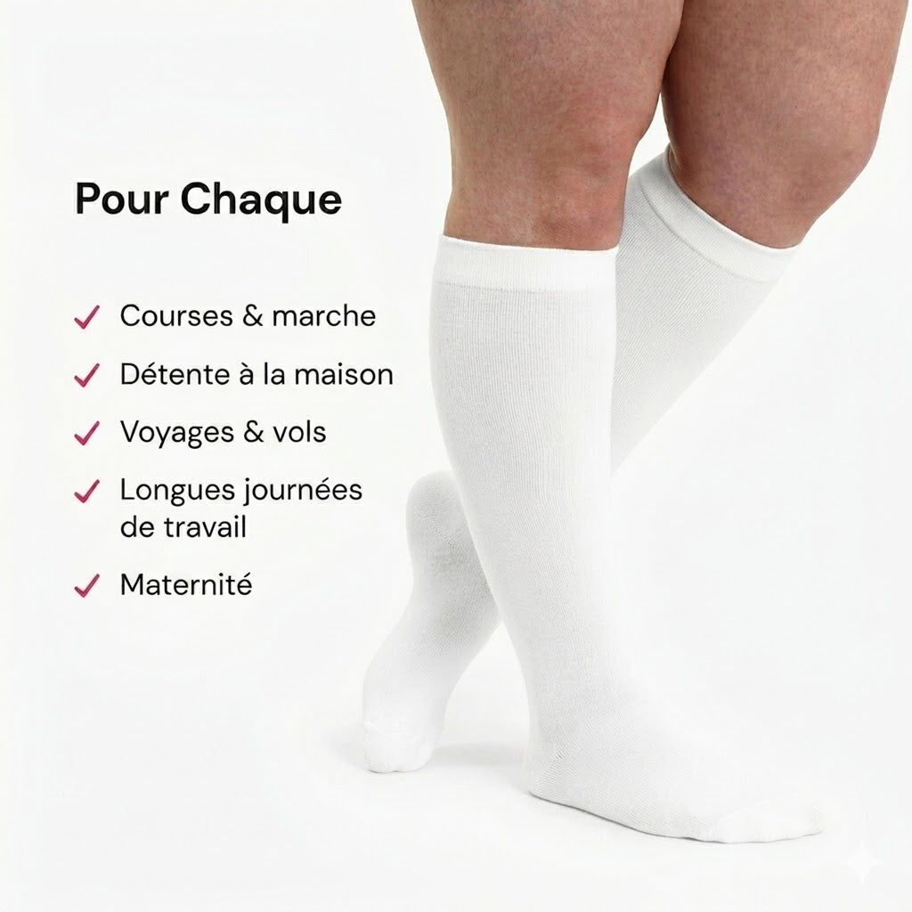 Chaussettes de compression Bambou