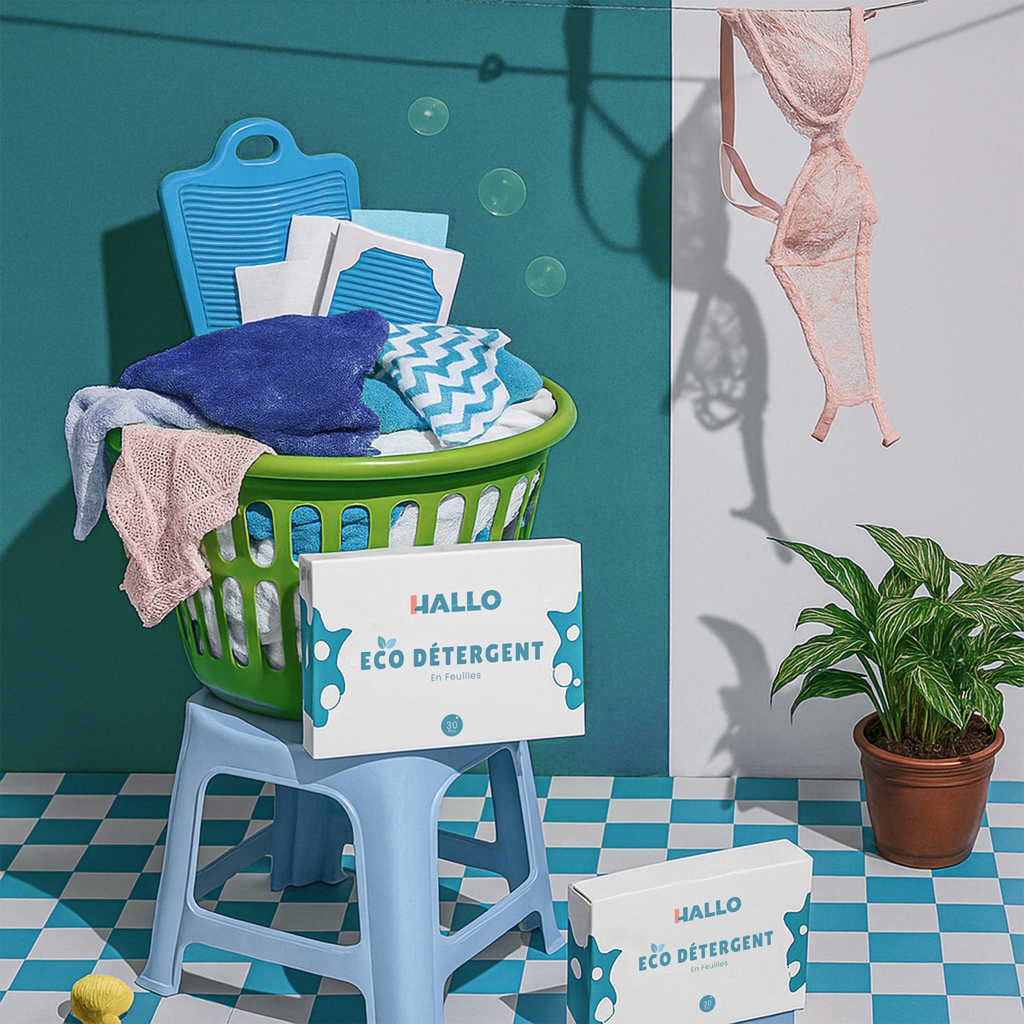 Eco détergent en papier Hallo