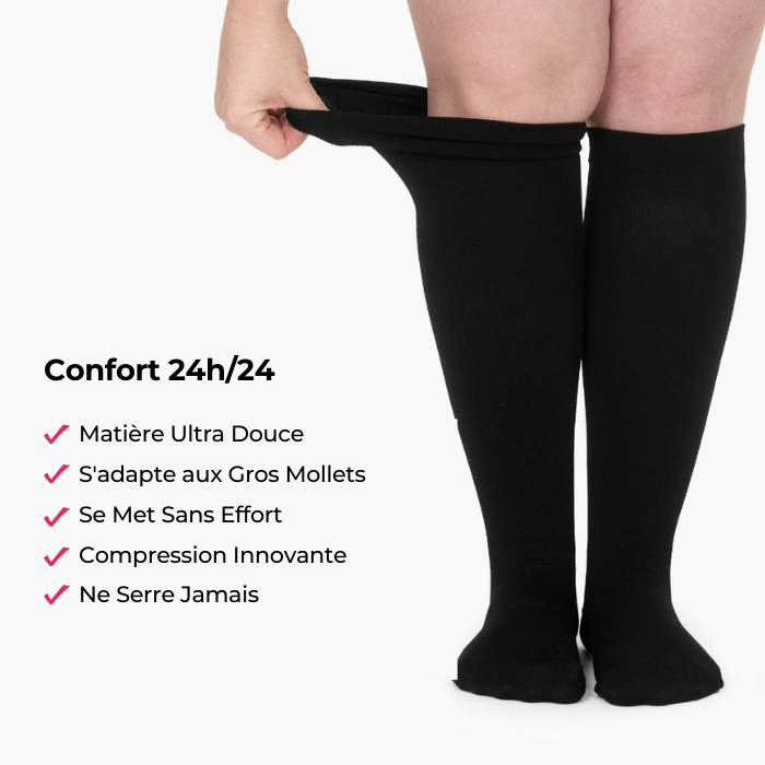 Chaussettes de contention – Soulagez vos jambes sans effort