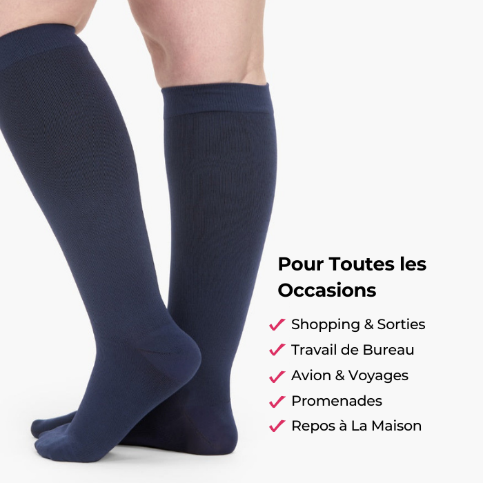 Chaussettes de contention – Soulagez vos jambes sans effort