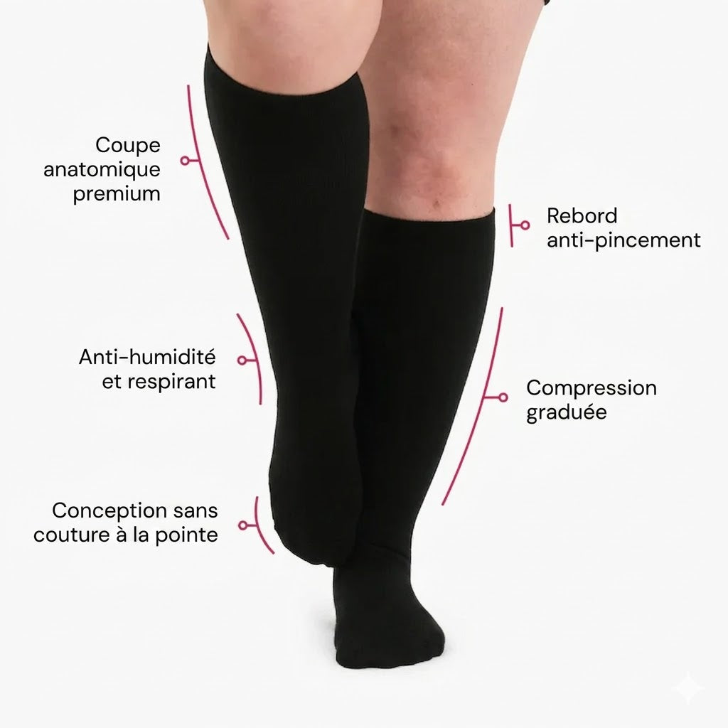 Chaussettes de compression Bambou