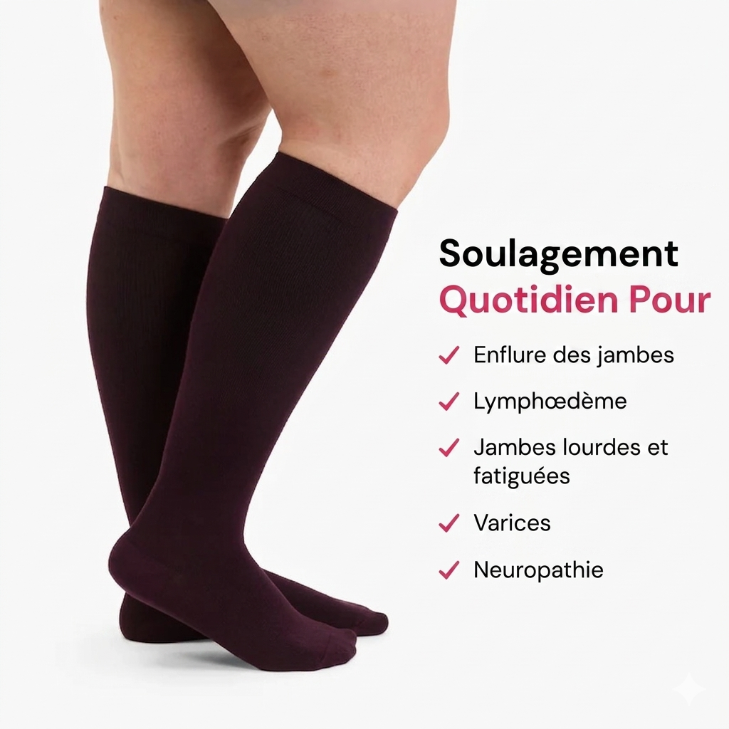 Chaussettes de compression Bambou