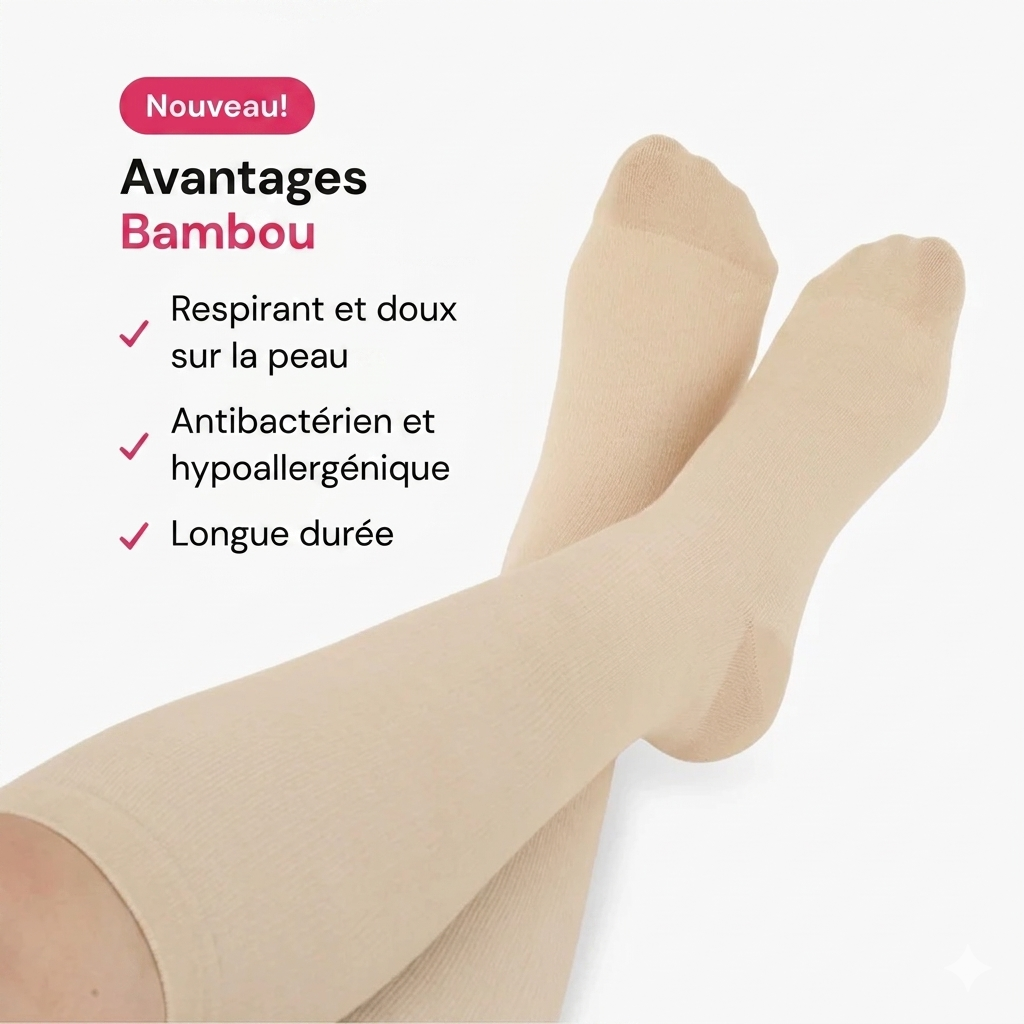 Chaussettes de compression Bambou