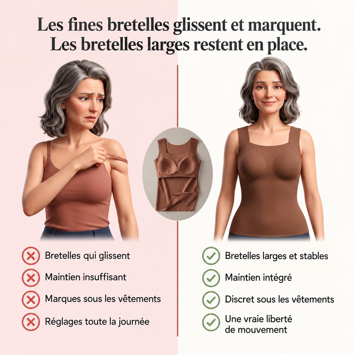 Débardeur Elyna Paris —  Redéfinissez votre silhouette sans effort